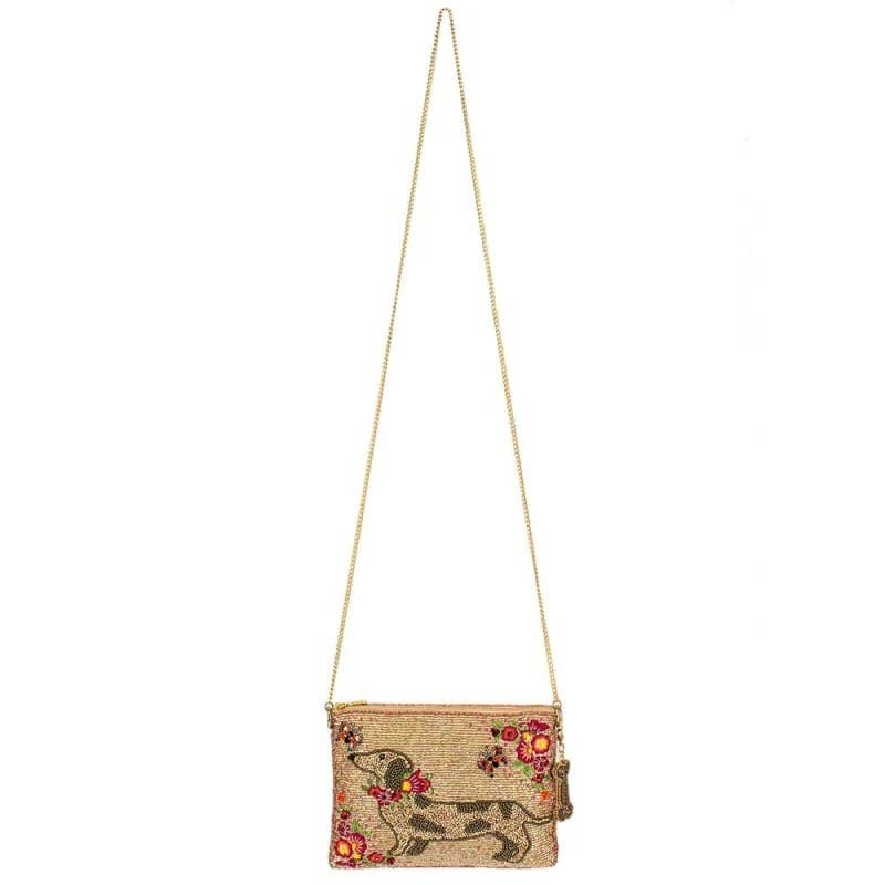 MF Doxie Beaded Crossbody Handbag