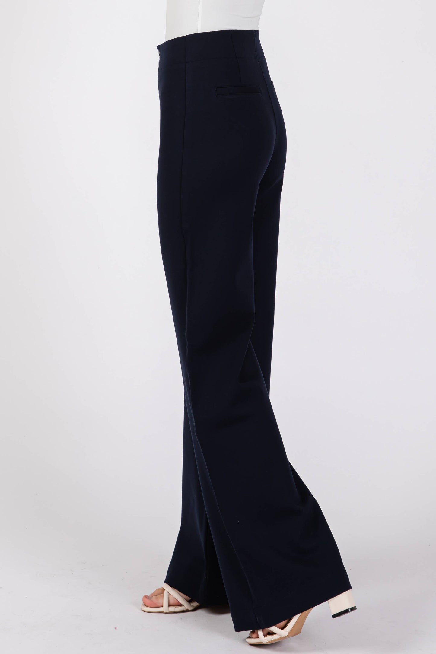 Wide Leg Ponte Trouser
