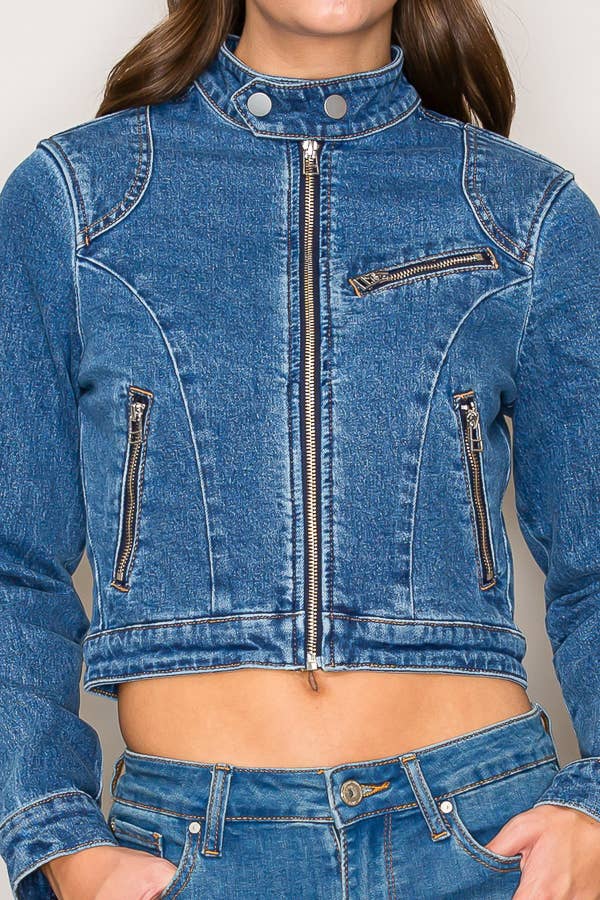 Denim Moto Jacket
