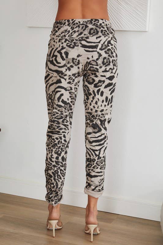 Cheetah Crinkle Joggers