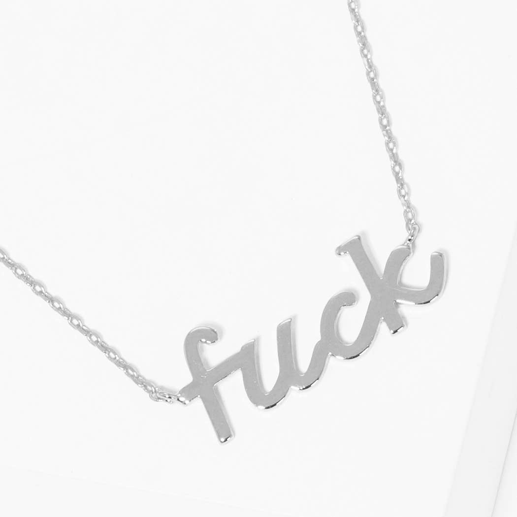 Gold-Dipped FUCK Necklaces