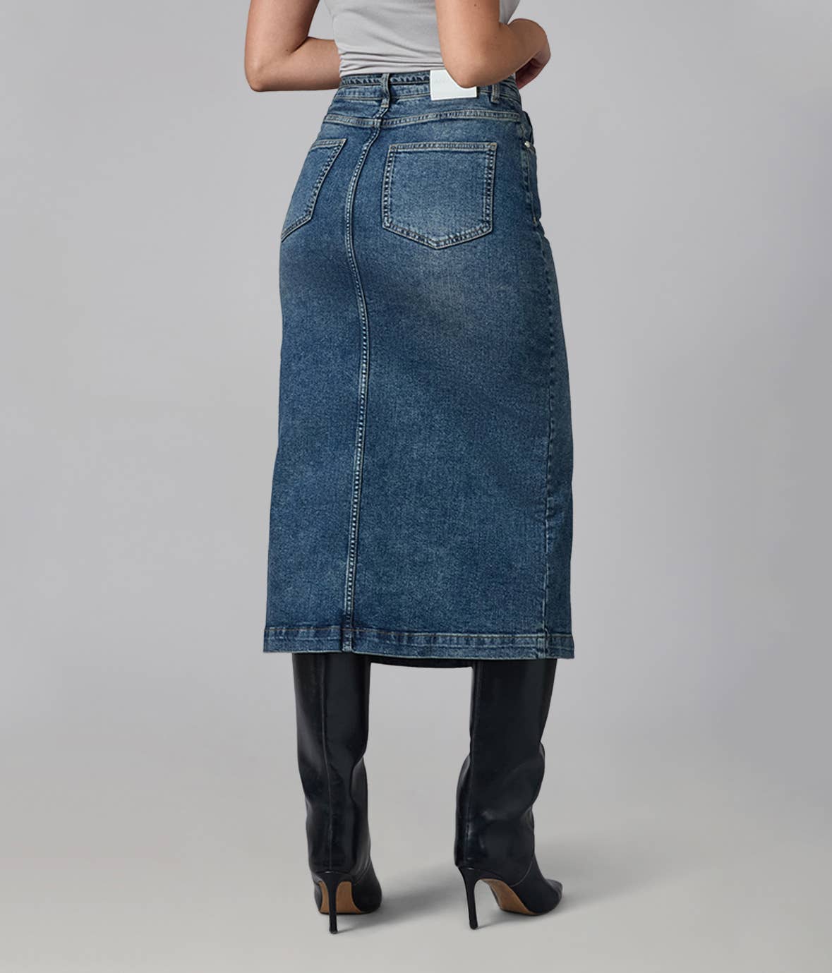 High Rise Maxi Skirt