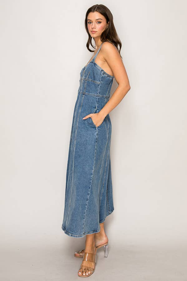 Denim Maxi Dress