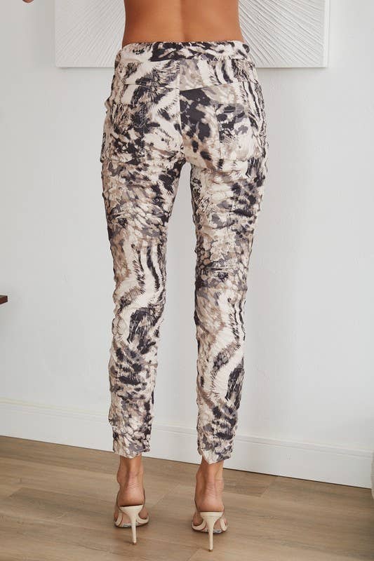 Tiger Crinkle Jogger