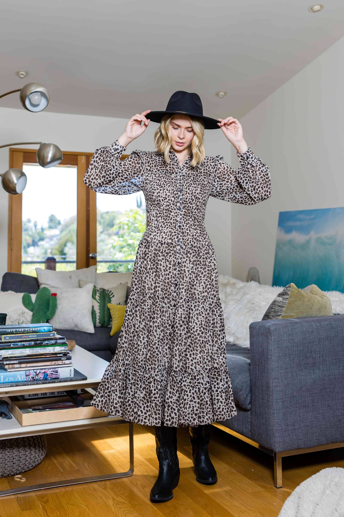 Leopard Button Dress