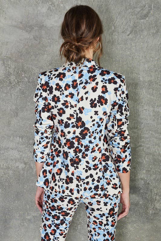 Floral Leopard Blazer