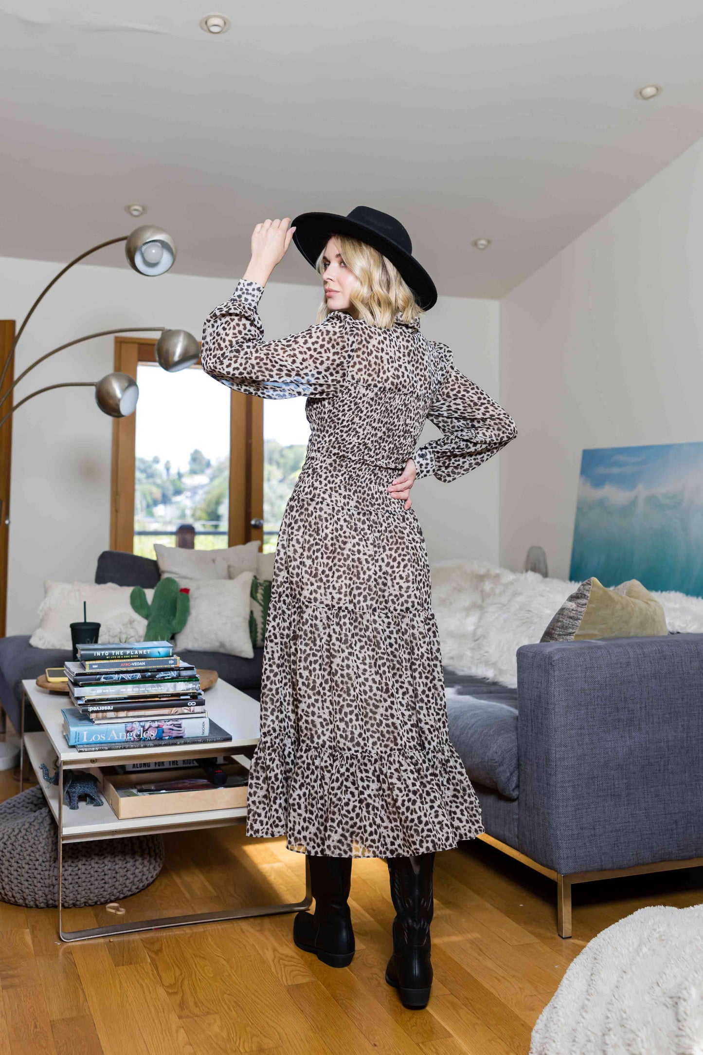 Leopard Button Dress