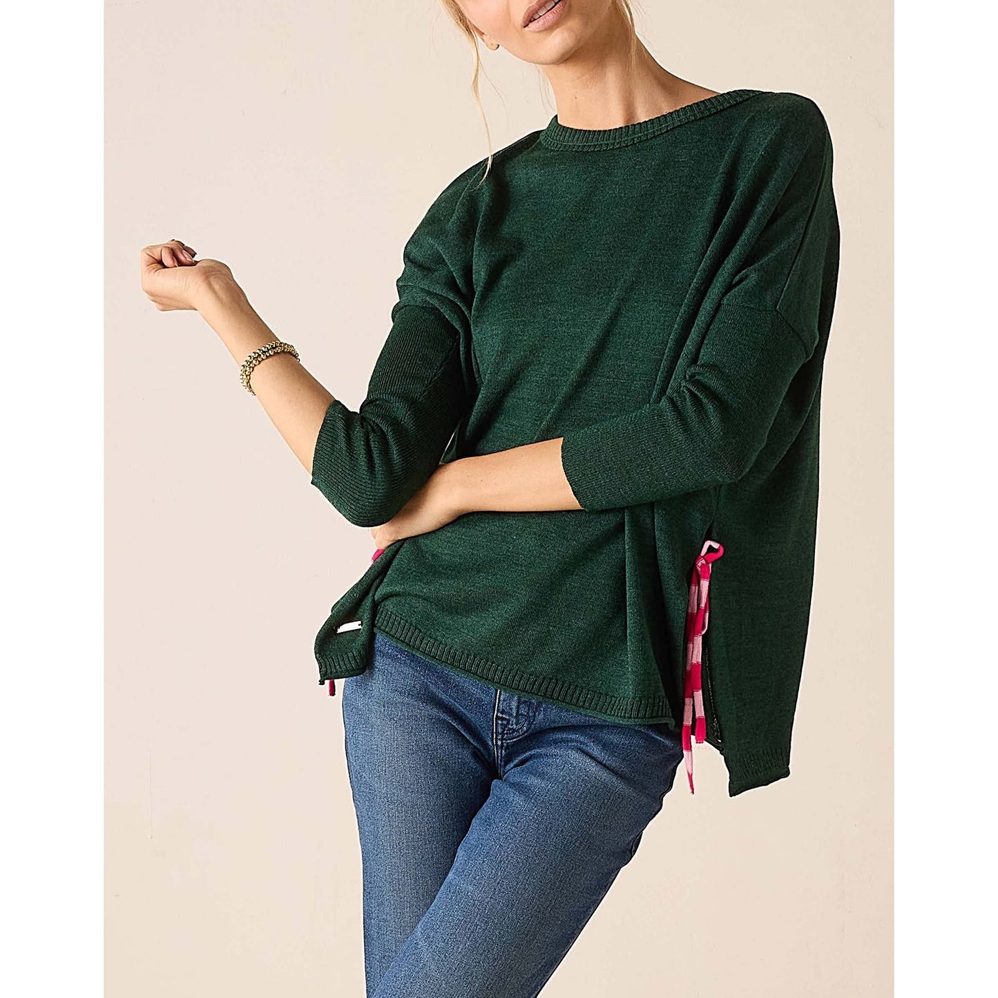 Catalina Tie Side Crewneck - Alpine
