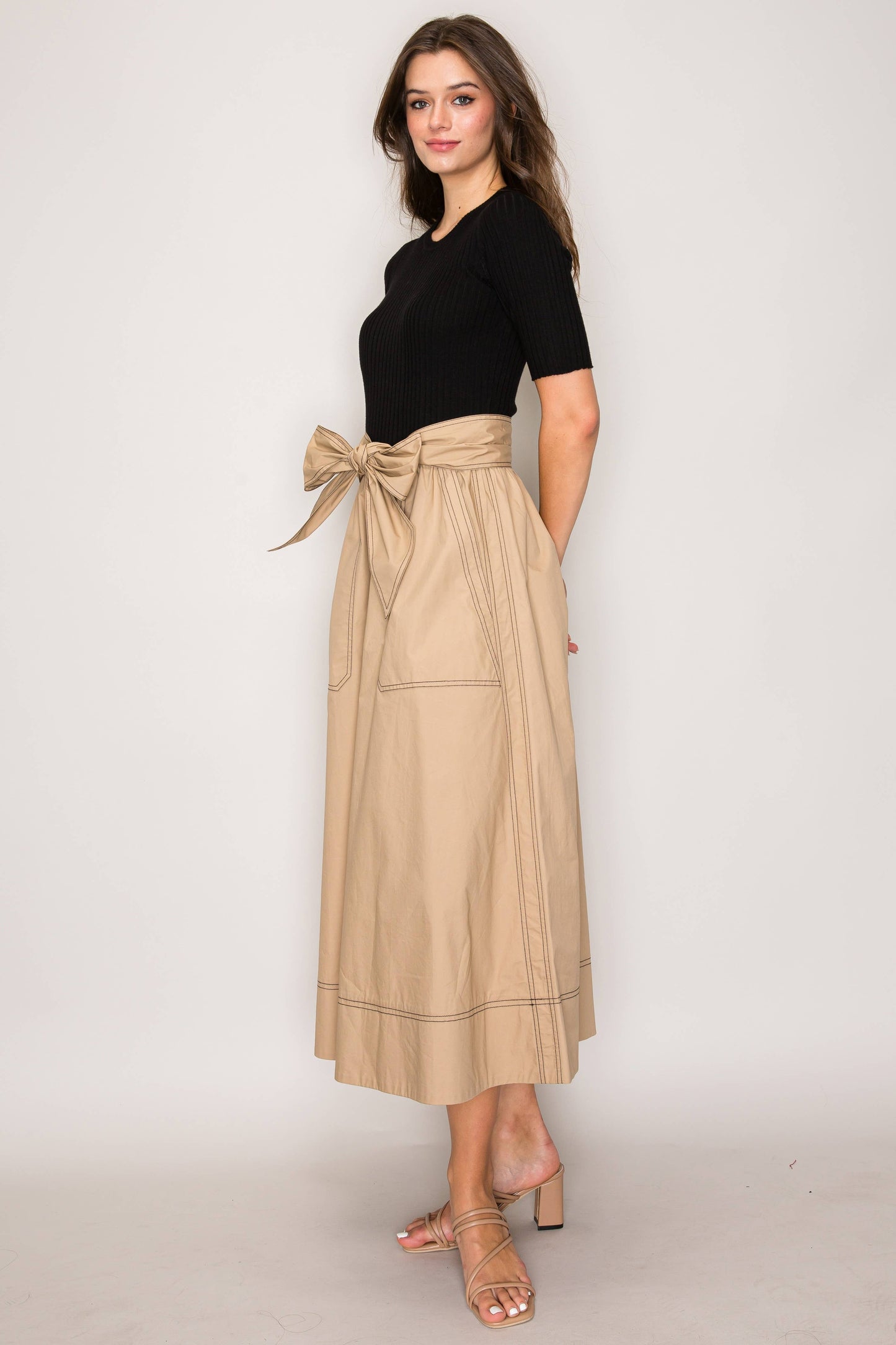 Knit Top Maxi Dress