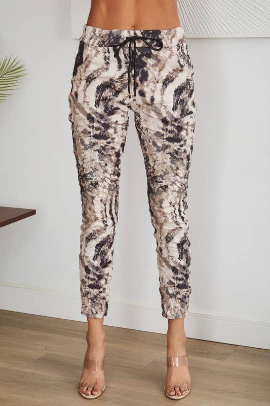 Tiger Crinkle Jogger