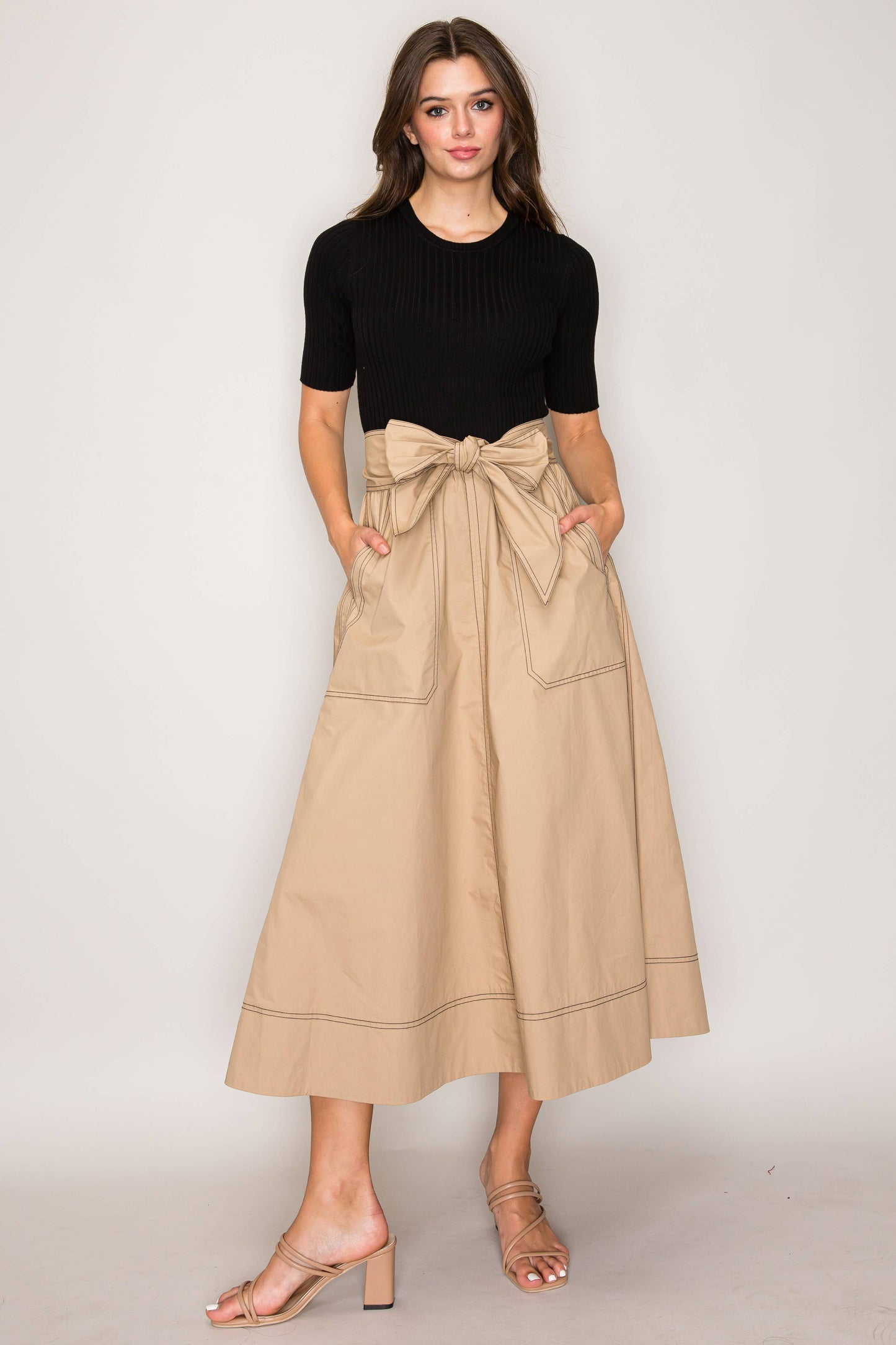 Knit Top Maxi Dress