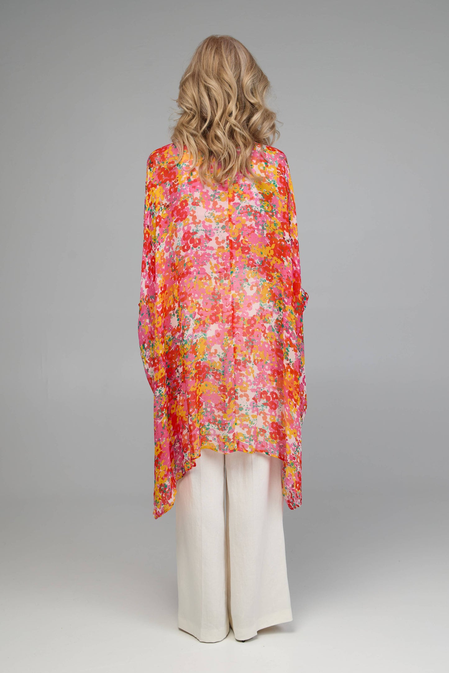 Oversized Sheer Floral Shirt