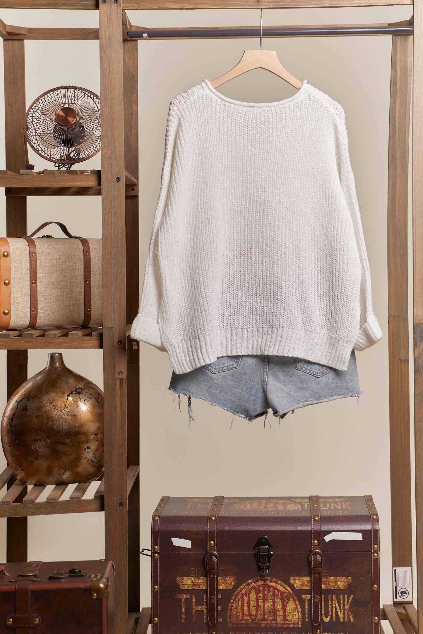 V-Neck Loose Fit Sweater