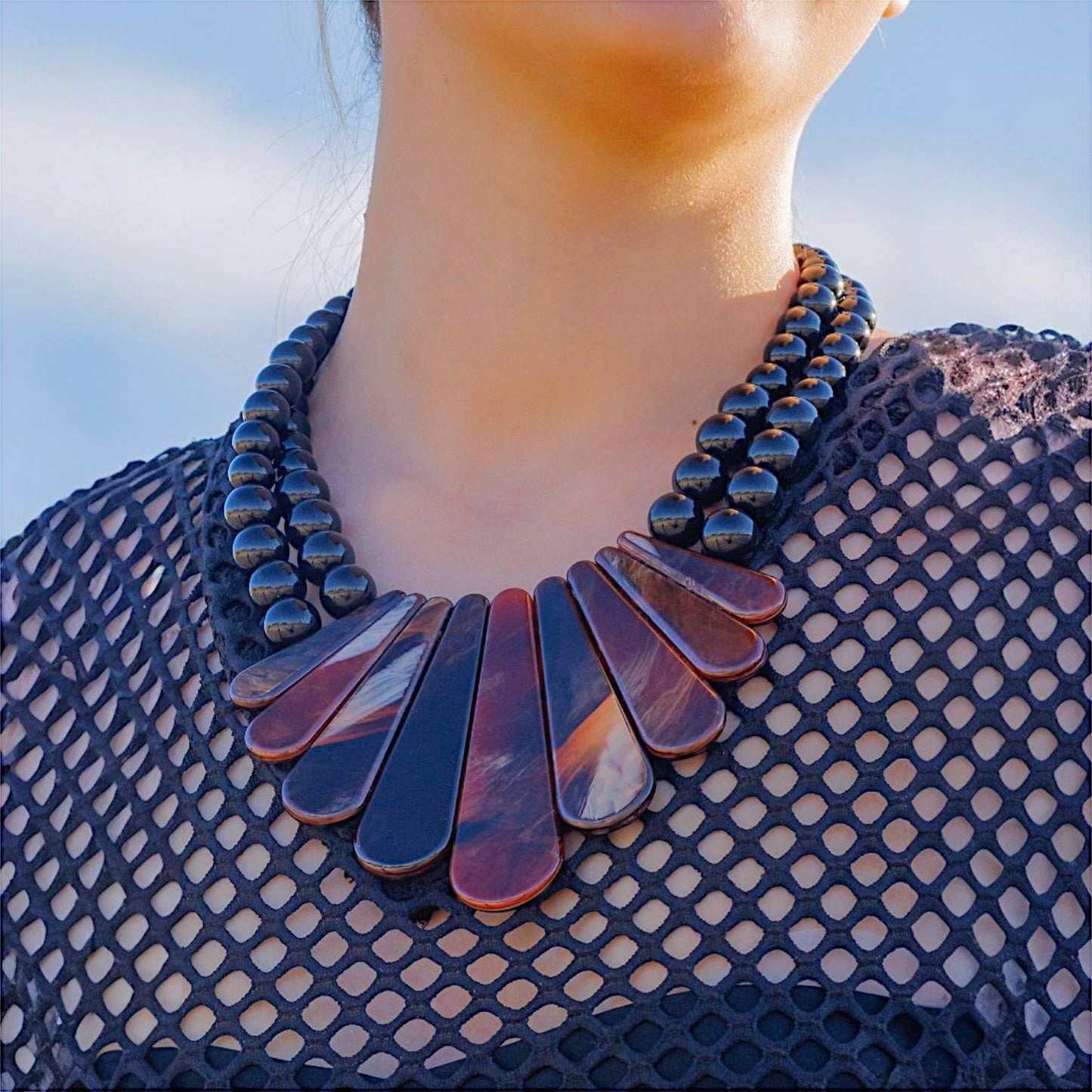 Graduated Tortoise Necklace