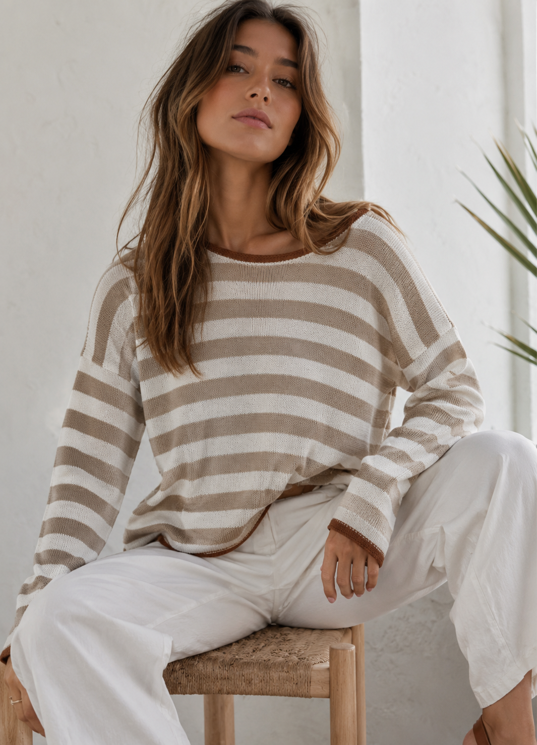 Lightweight Knit Pullover Sweater