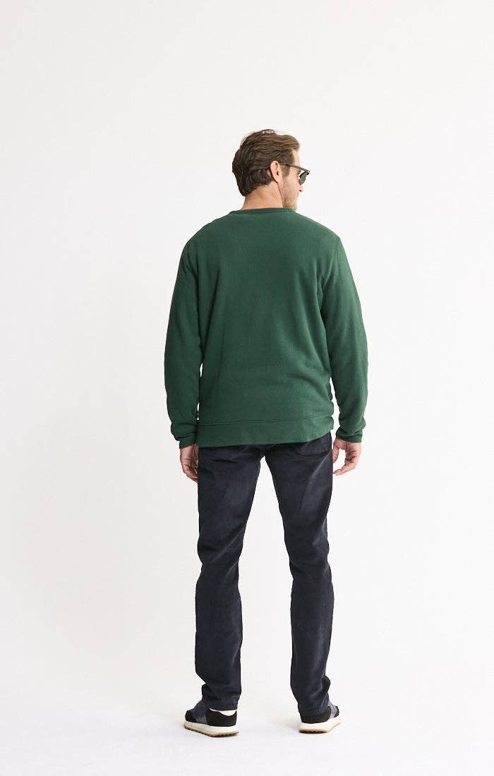 MEN'S Sherpa Lined Crewneck - Forest