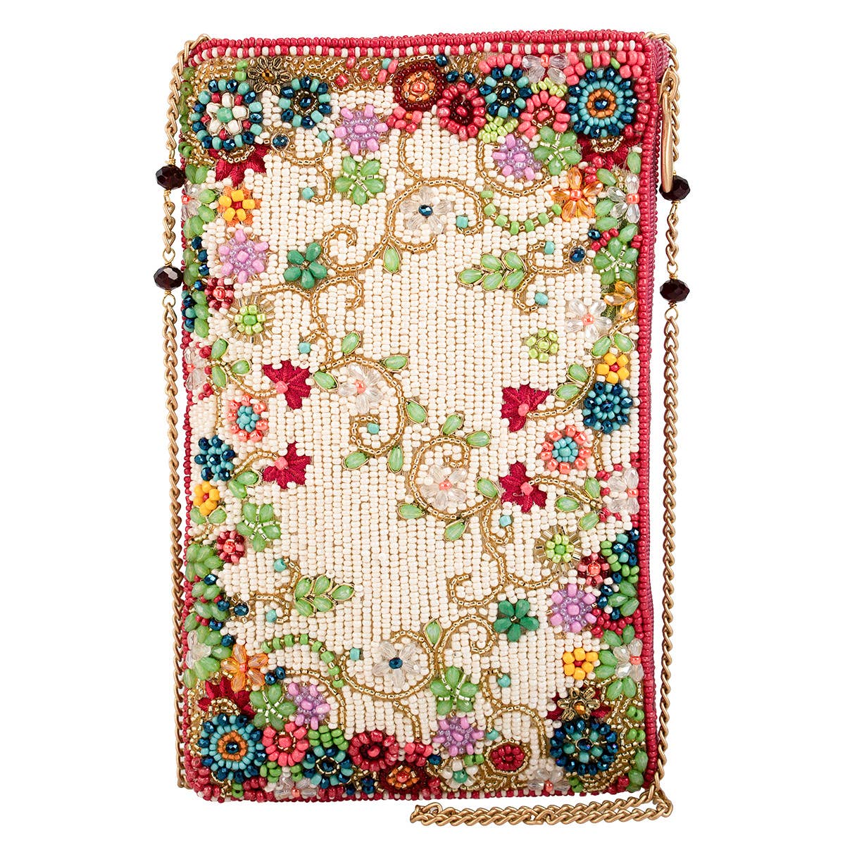 MF Ditsy Floral Beaded Crossbody Bag