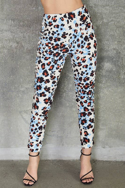 Floral Leopard Pants