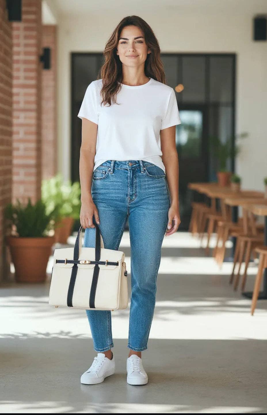 The Luxe Signature "Boatkin" Tote - Navy