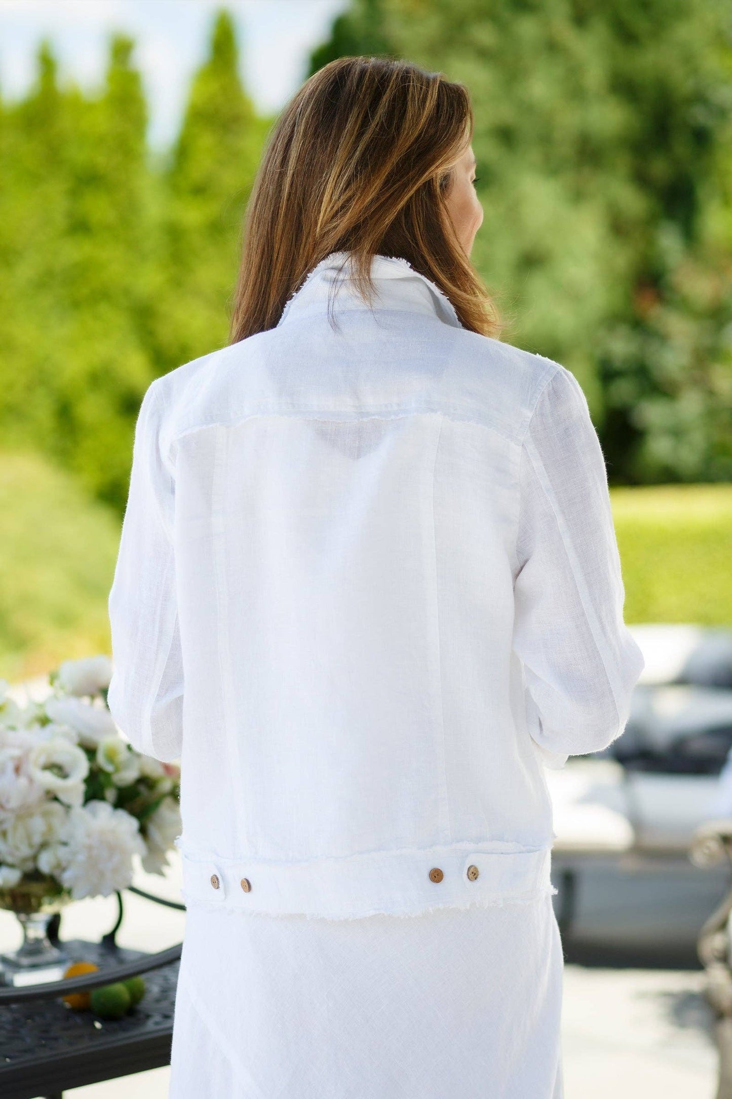 Linen Jacket - White