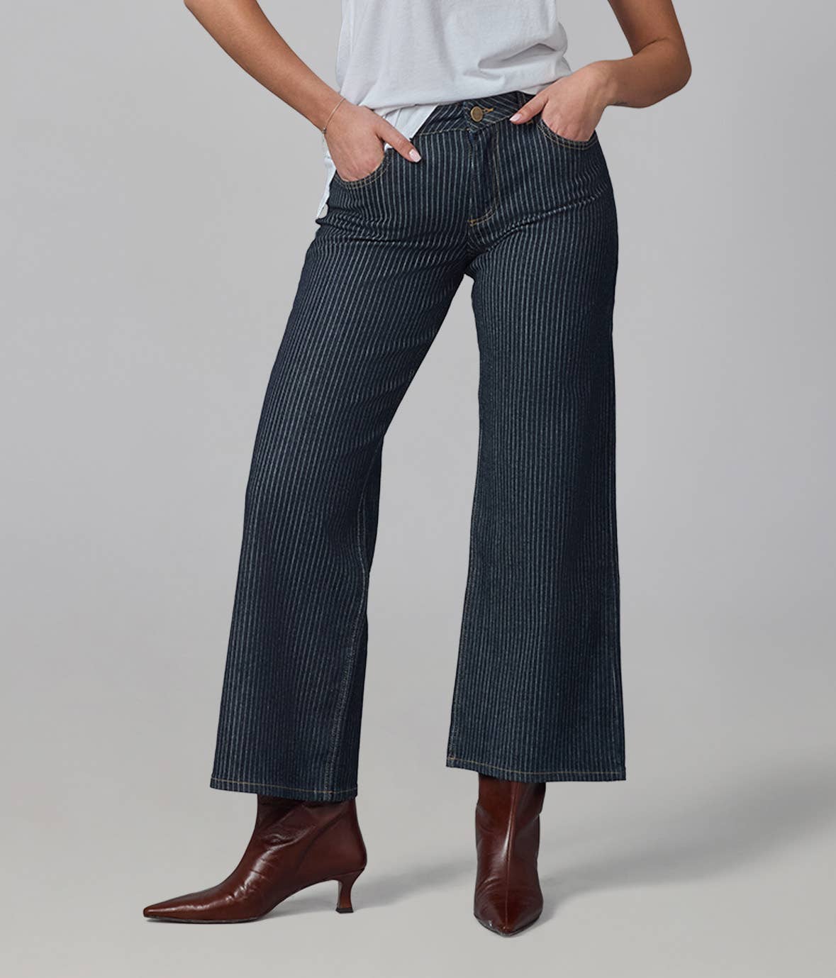 High Rise Wide Leg Denim