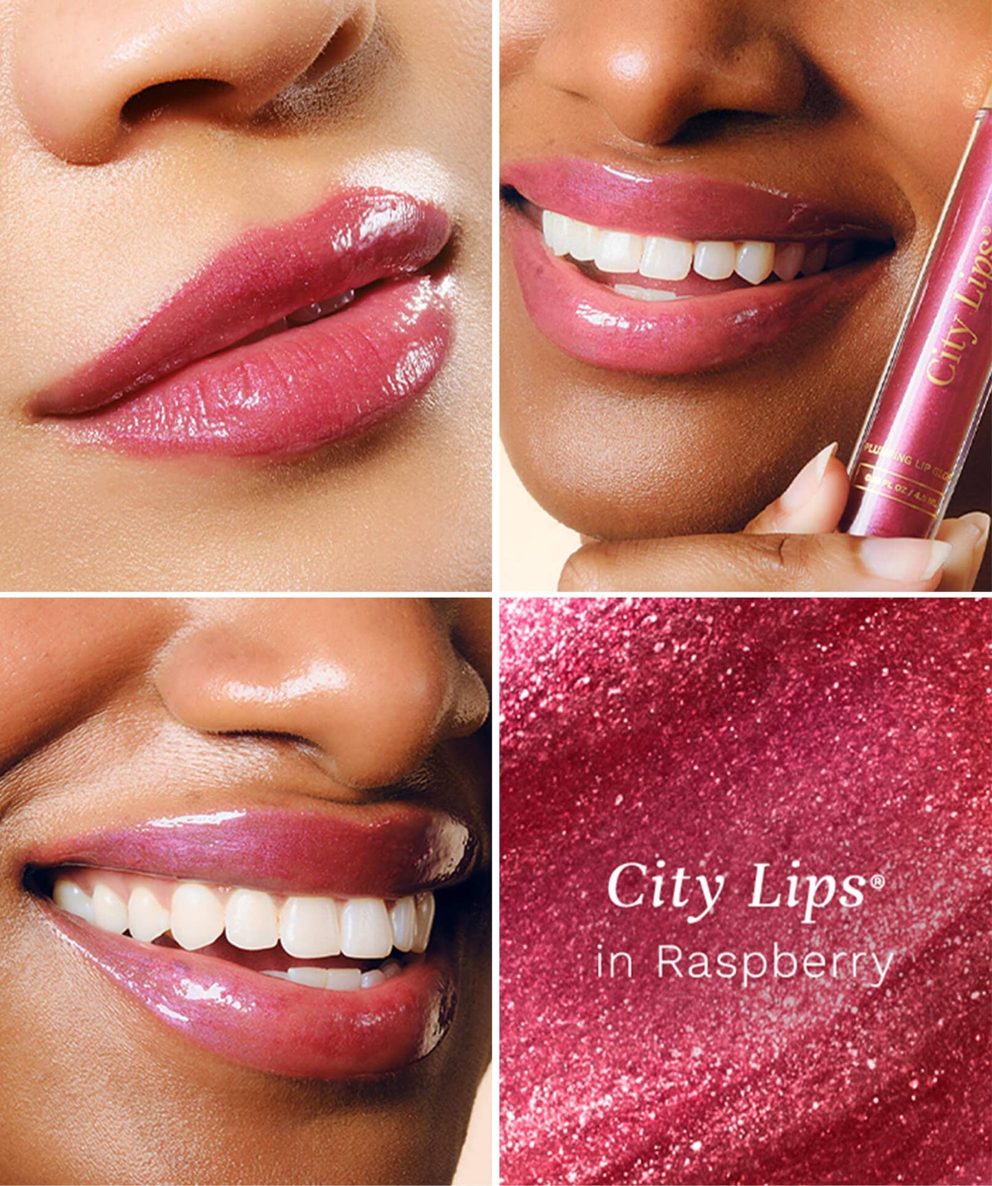 City Beauty Plumping Lip Gloss - Raspberry