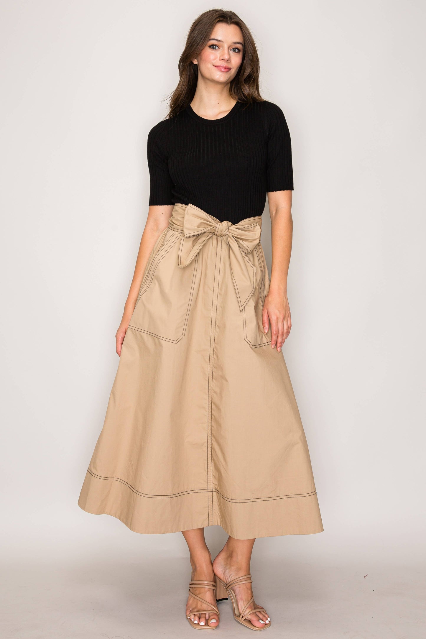 Knit Top Maxi Dress