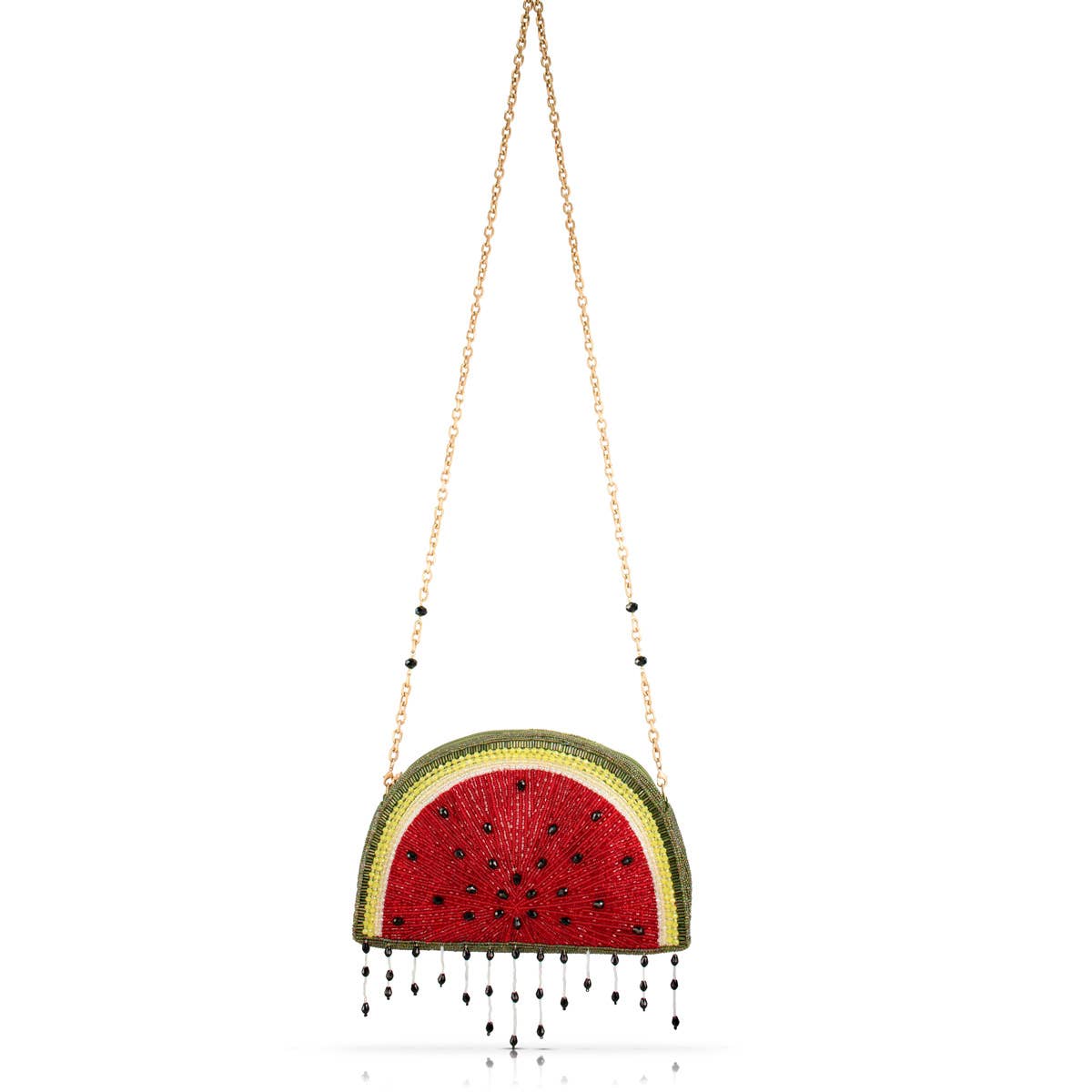 MF Watermelon Slice Beaded Handbag