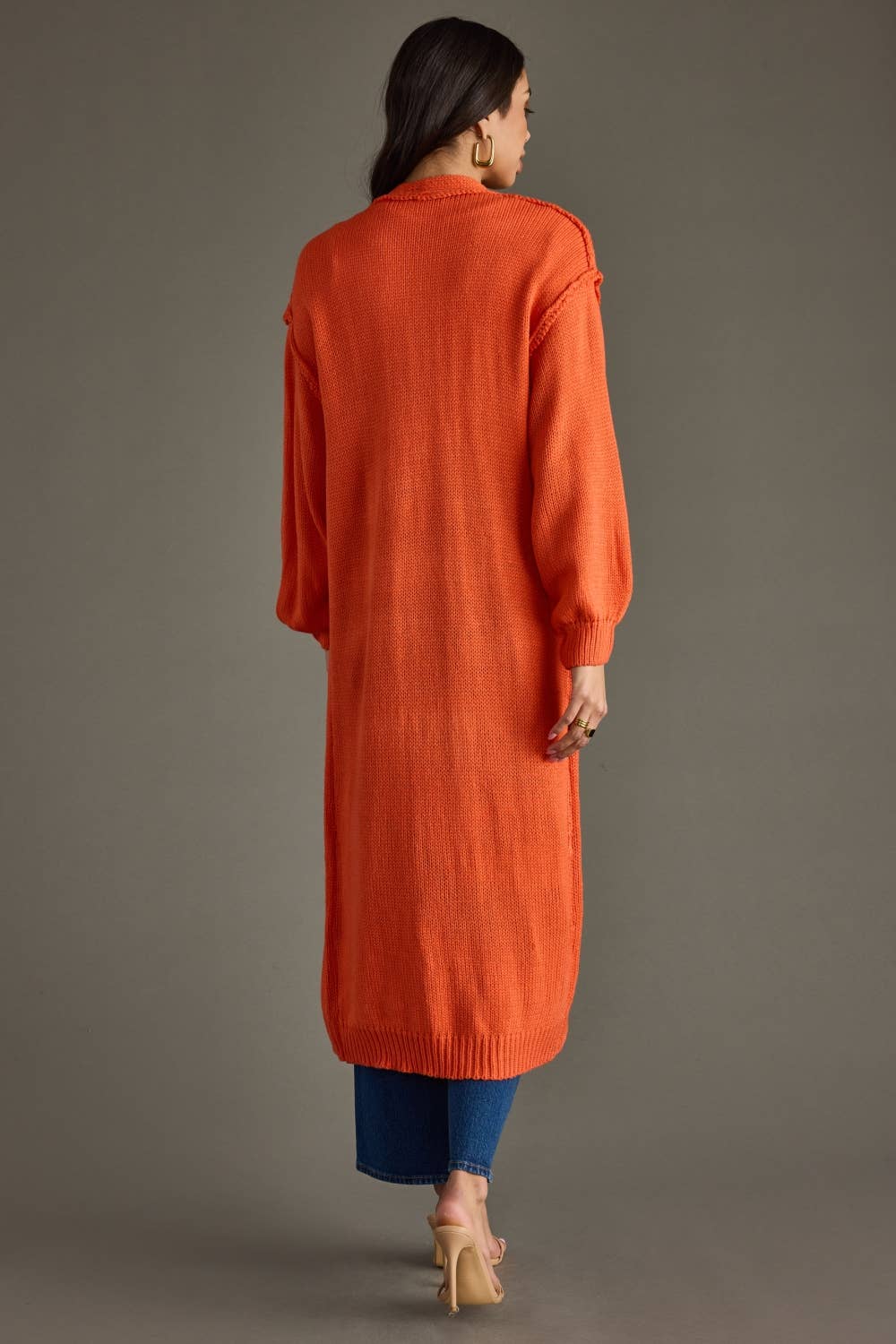 Duster Cardigan - Orange