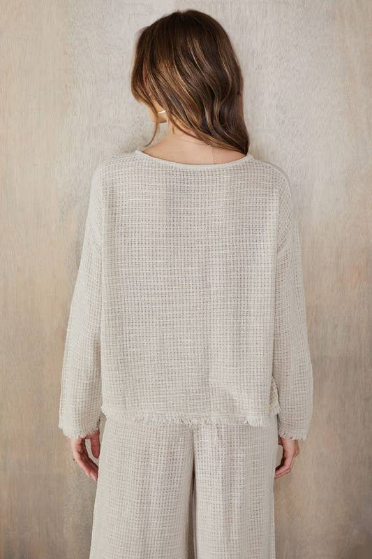 Boatneck Linen/Cotton Top