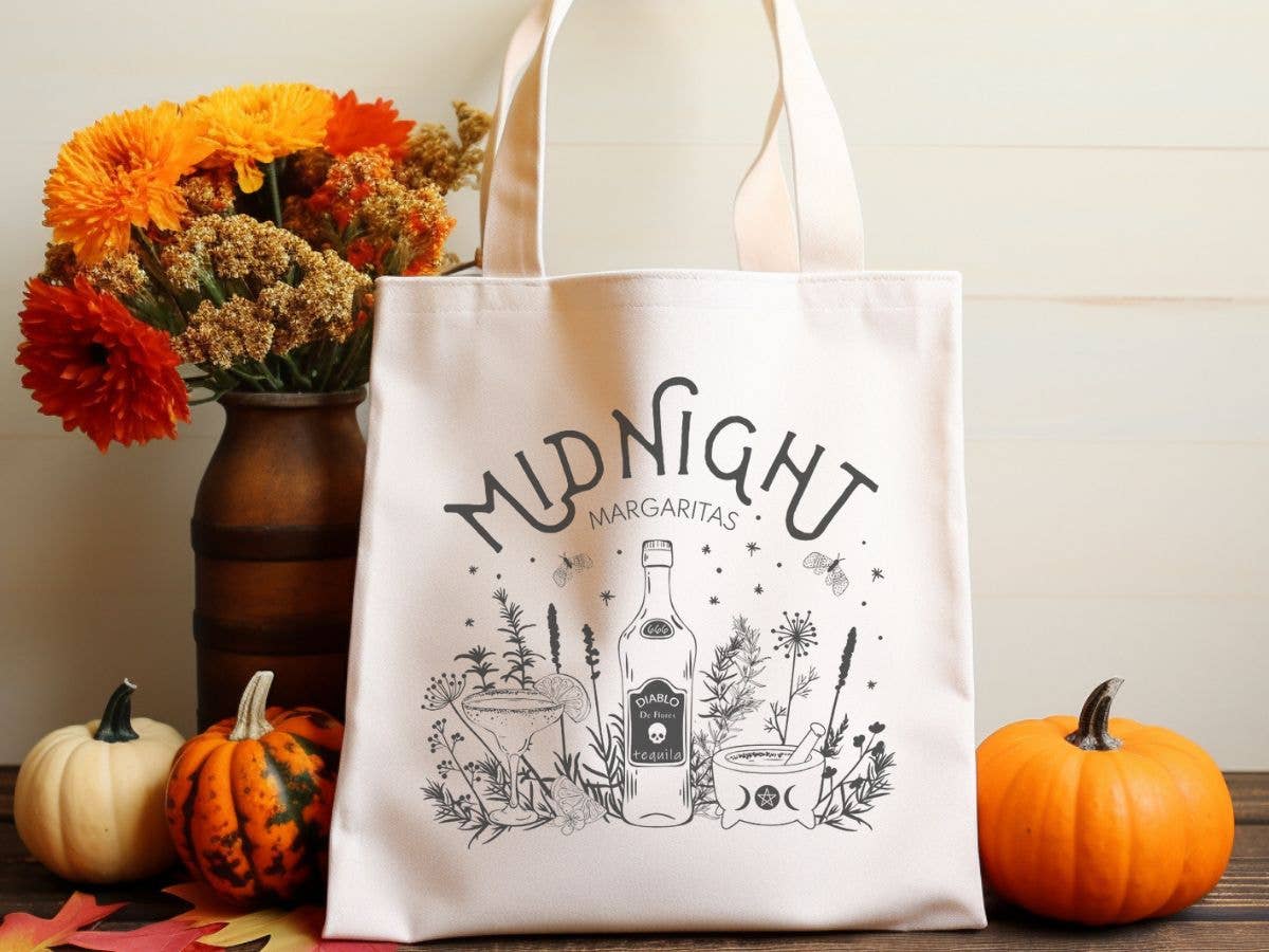 Midnight Margaritas Canvas Tote Bag