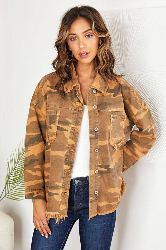 Camo Shirt Jacket