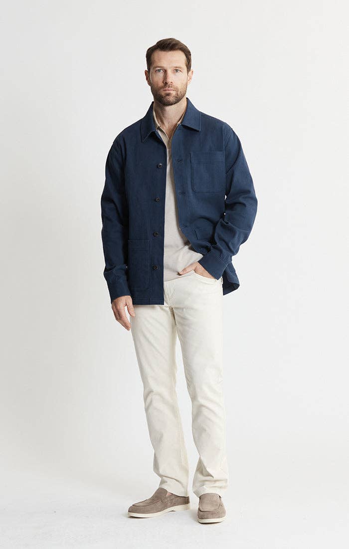 MEN'S Brushed Bull Denim Coat - Navy