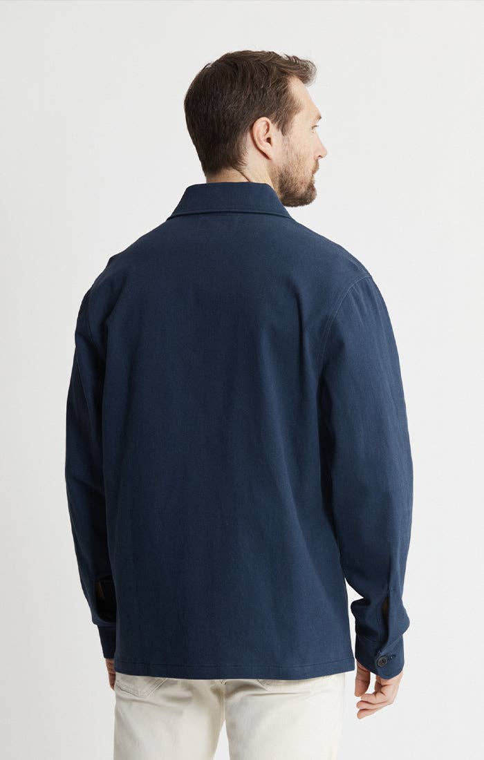 MEN'S Brushed Bull Denim Coat - Navy