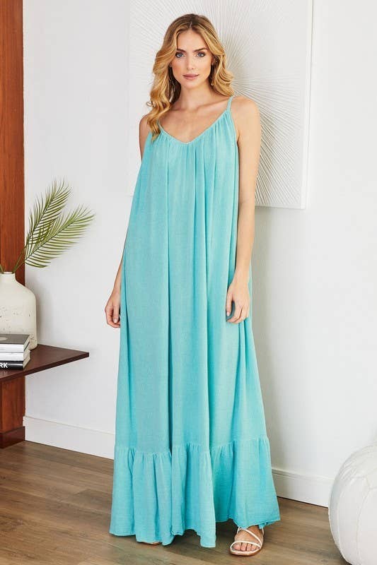 Open Back Maxi Dress