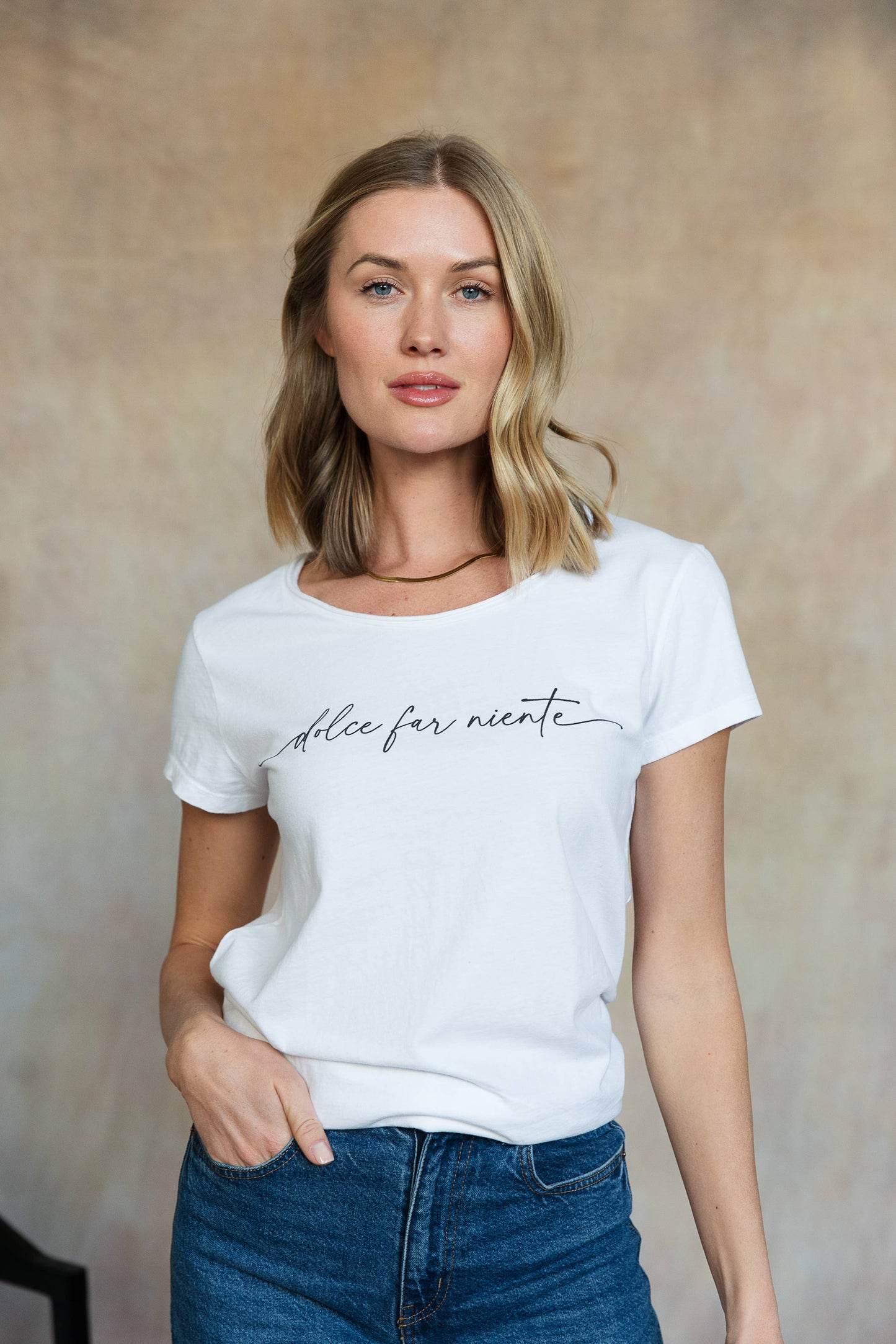 Dolce Far Niente Italian Cotton Tee
