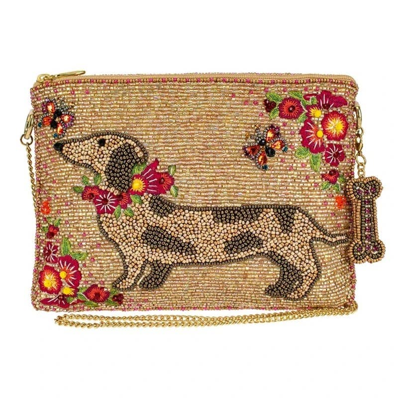 MF Doxie Beaded Crossbody Handbag