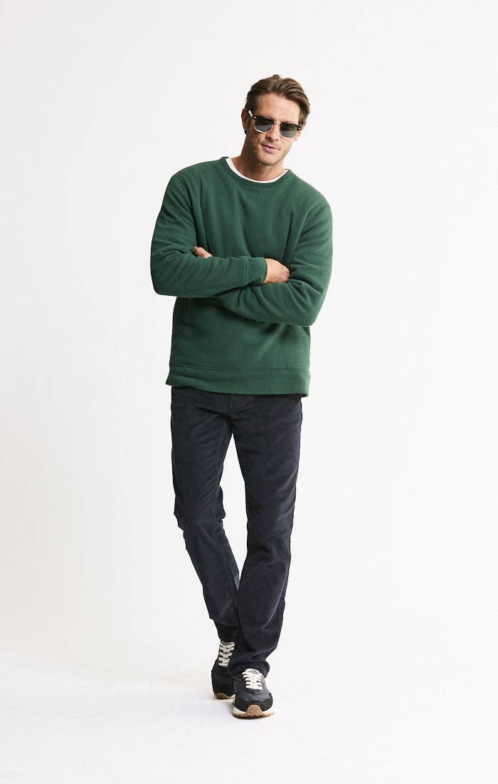 MEN'S Sherpa Lined Crewneck - Forest