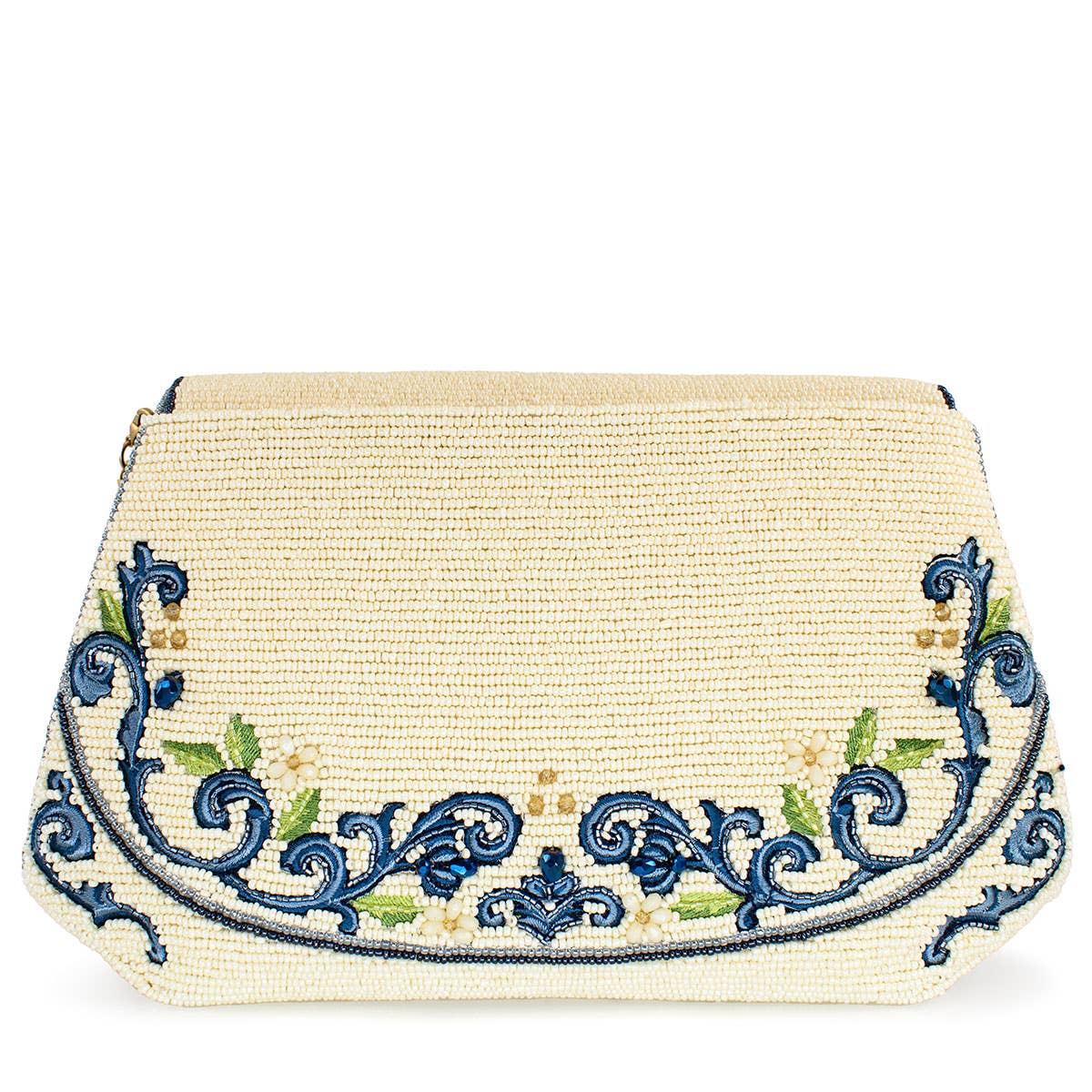 MF Capri Lemons Beaded Handbag