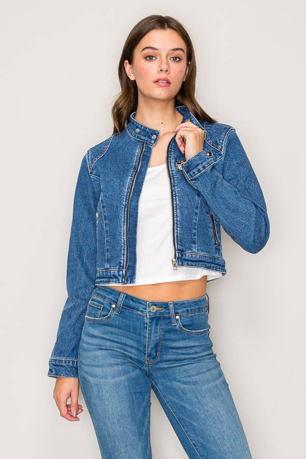 Denim Moto Jacket