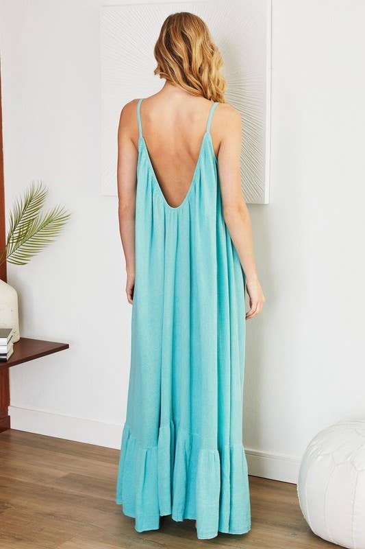 Open Back Maxi Dress
