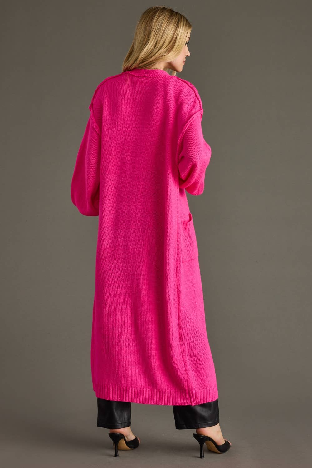Duster Cardigan - Hot Pink