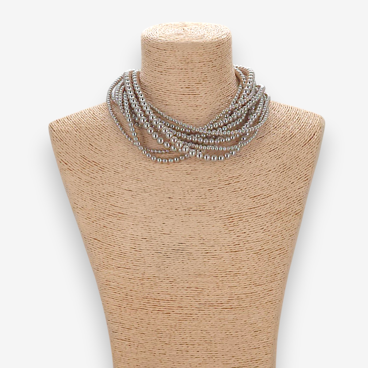 Multistrand Pearl Necklace - Mocha
