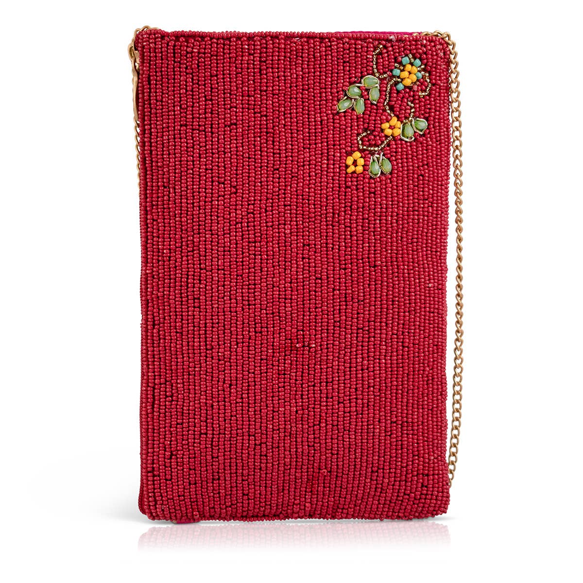 MF Ditsy Floral Beaded Crossbody Bag