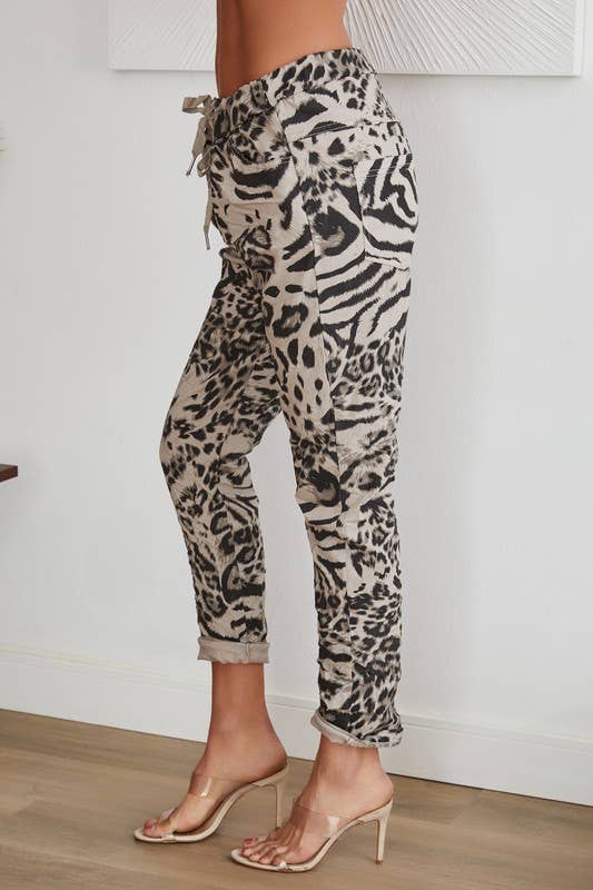 Cheetah Crinkle Joggers