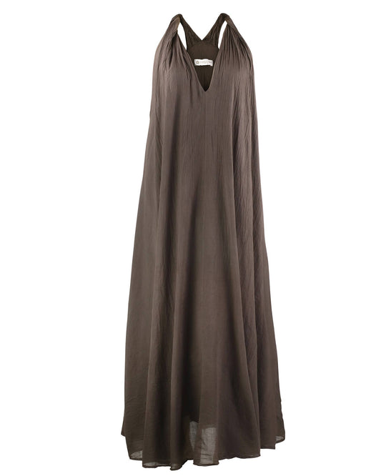 Italian Cotton Dress - Espresso