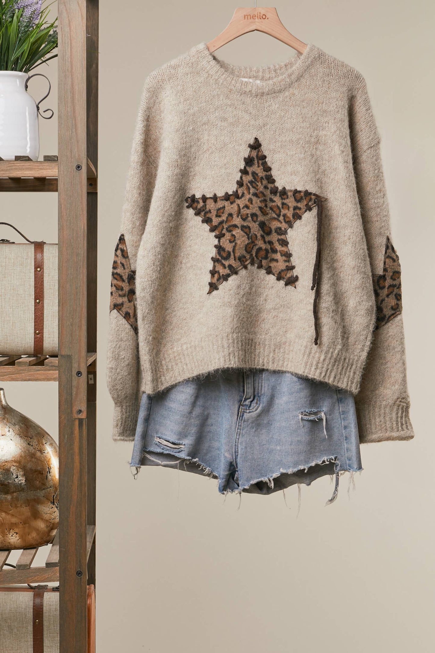 Bold Star Knit Sweater