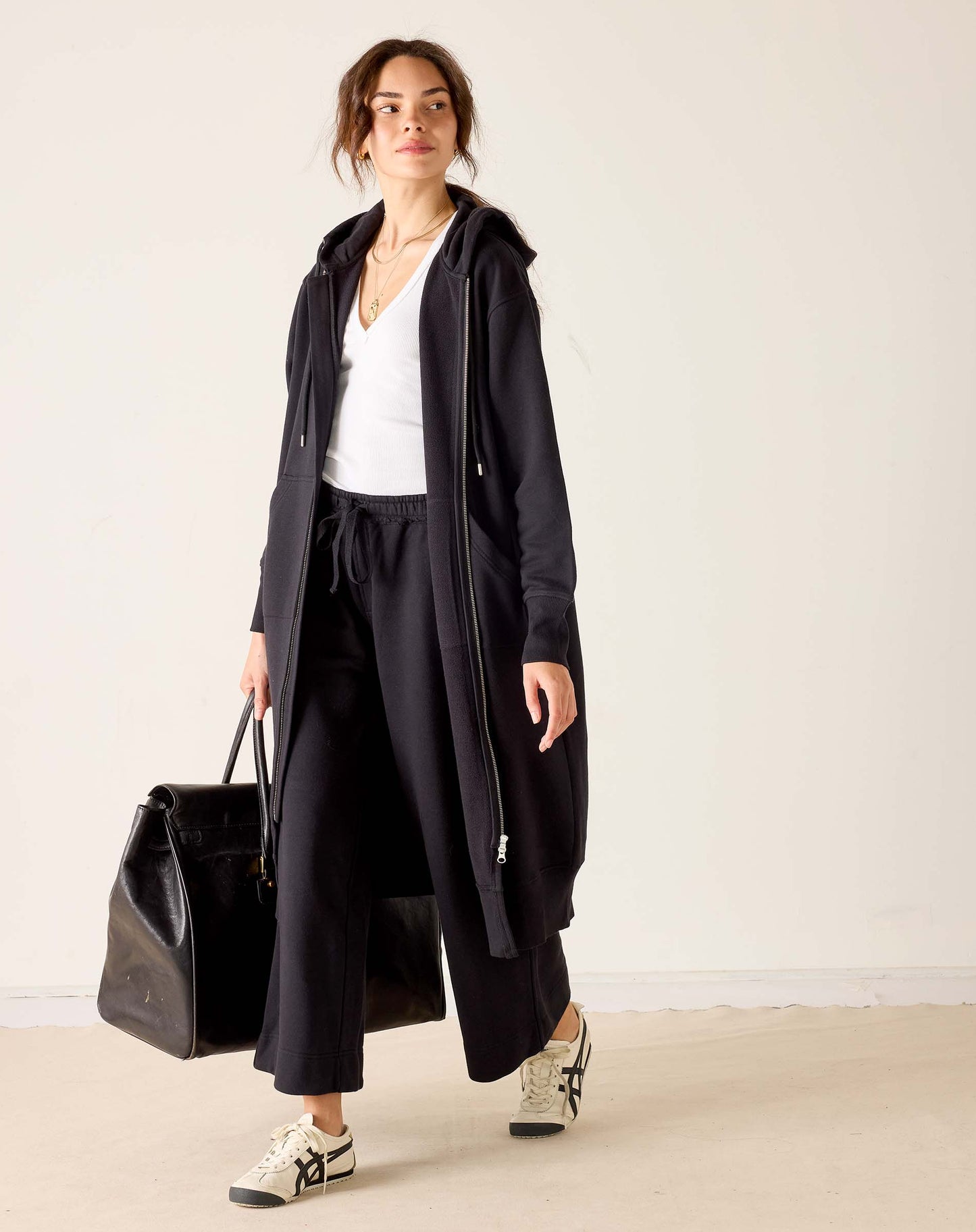 Frenchie Full Zip Hoodie - Black