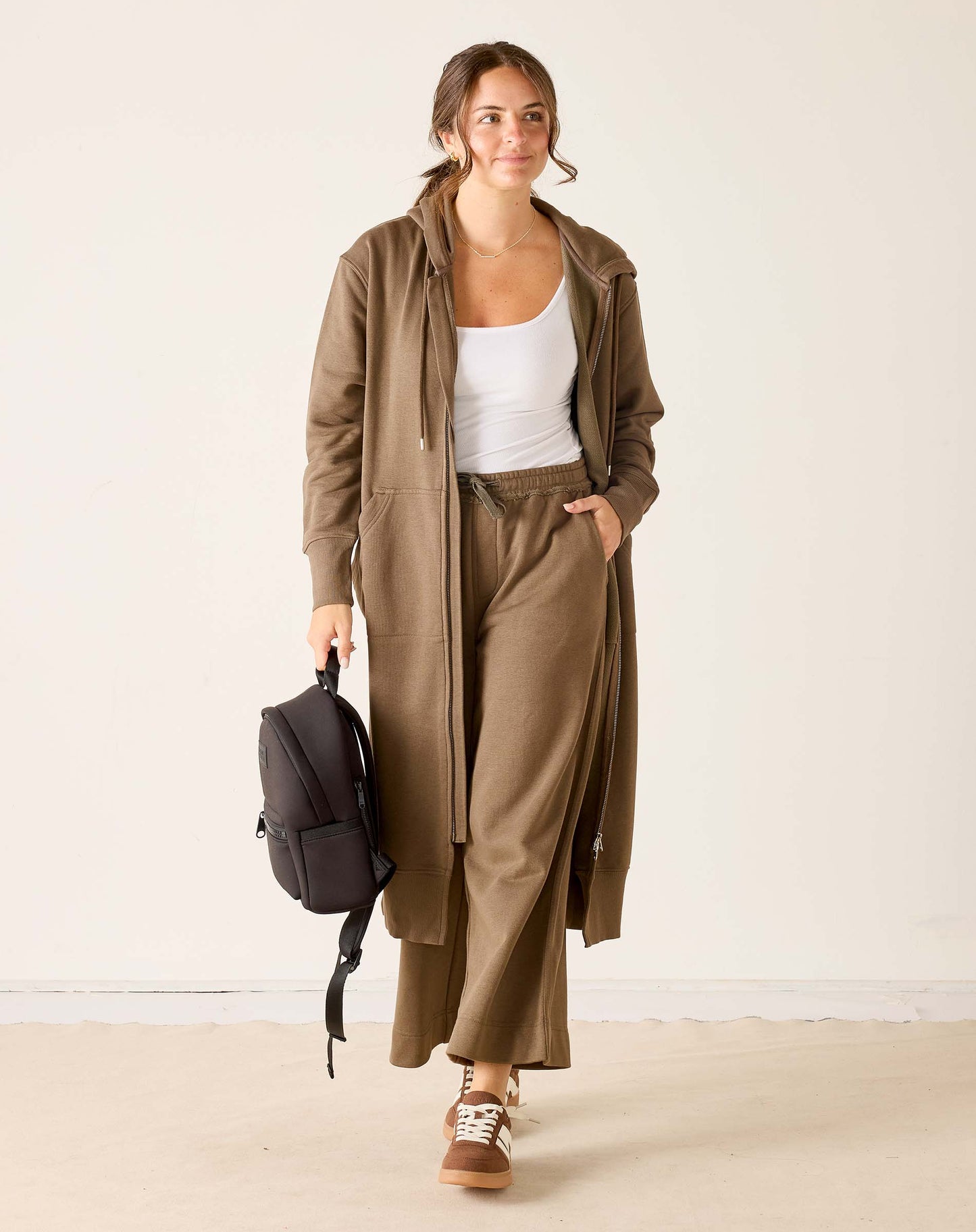 Frenchie Full Zip Hoodie - Mocha