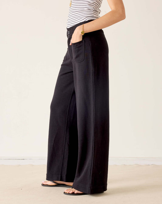 Frenchie Patch Pocket Pant - Black